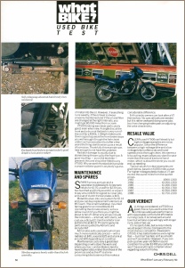 1990 HONDA VT500E ROAD TEST PAGE 3