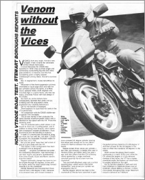 July 1983 Motorcycle Weekly VT500E