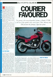 Sept 1992 Bike VT500 Test